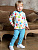 Джемпер "Ладошки" для мальчиков - Размер 62 - Цвет белый с рисунком - интернет-магазин Bits-n-Bobs.ru